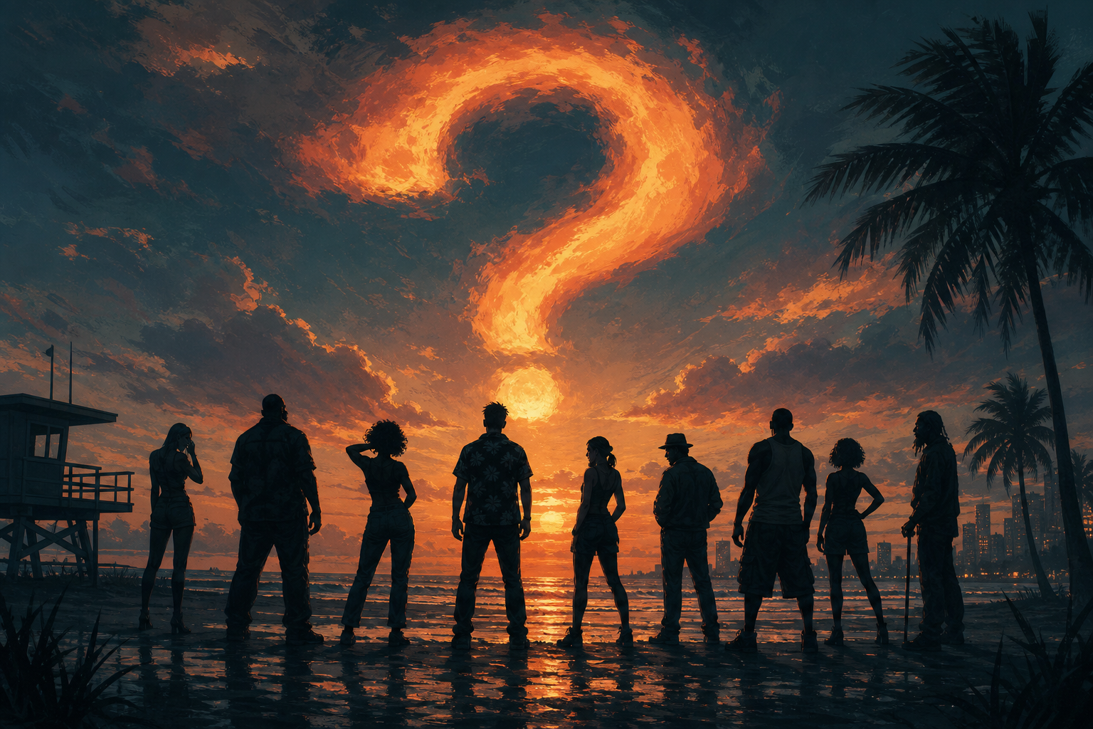 Distinct editorial key-art for the are-there-gta-vi-cheats cheat-code reference page.