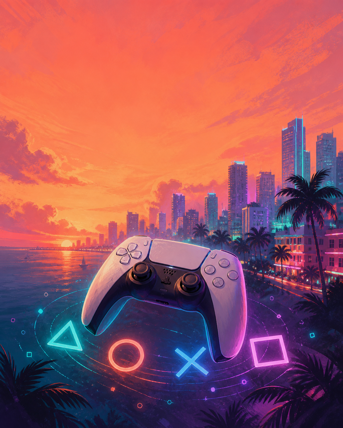 Next Vice Editorial Key Art - GTA VI cheat codes (v2 controller)