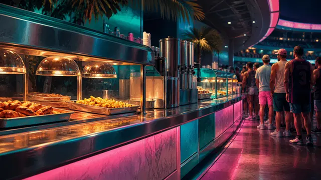 Burger Shot counter: food counter close-up key art