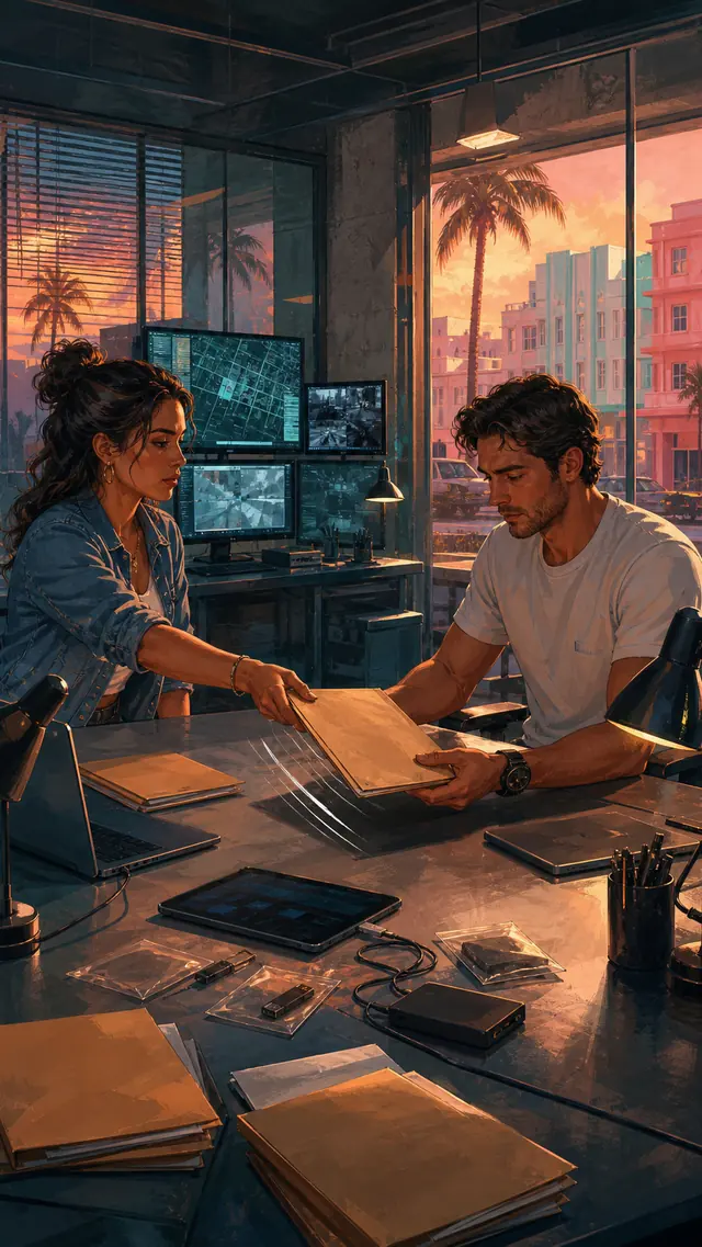 Grounded video scene 2 for gta-vi-confirms-needs-gameplay-systems-jason-lucia (Players can switch between Jason and Lucia, enhancing dynamic gameplay as they n)