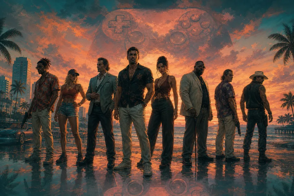 Next Vice Editorial Key Art - GTA VI cheat codes (v2 controller)