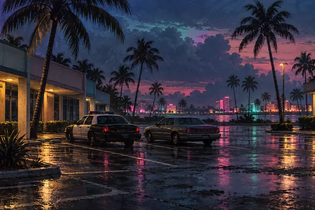 GTA VI Florida Research Trips: Blue Hour Parking Lot