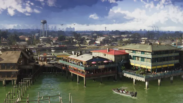 Official Rockstar Only in Leonida artwork of the Grassrivers. Source: Rockstar Games.